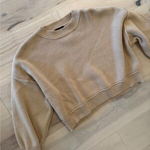 New without tags size small Women's Tan Sweater cropped. VICI.